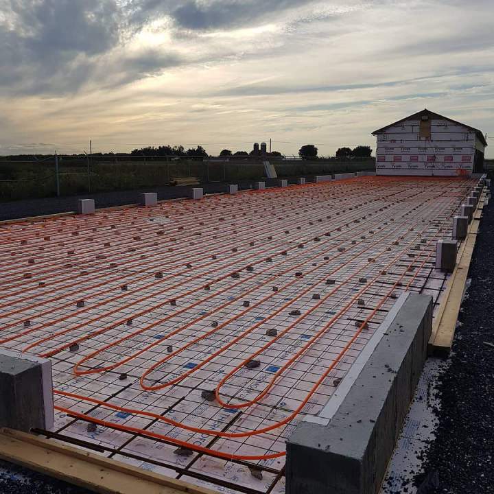 Plancher radiant hydronique Québec